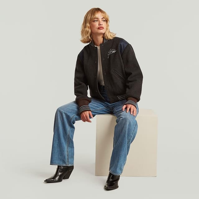 Detalle de G‑Star Damen Judee Loose Low Waist Jeans mit Reißverschluss