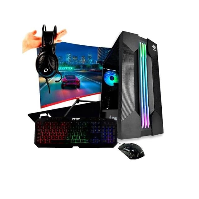Imagen de PcVIP Shield Ryzen 5 con 27" monitor en OfertitasTOP