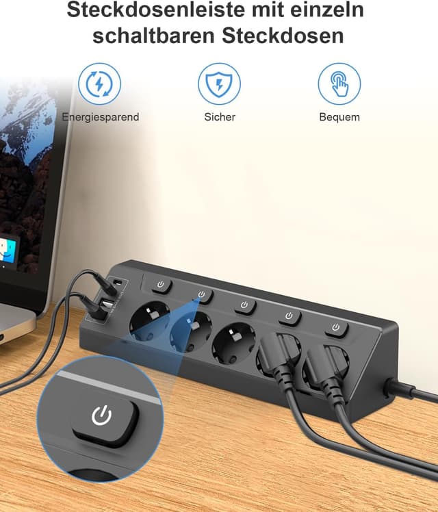 Thumbnail 4 de Vipwell Ecksteckdose 3680W mit USB