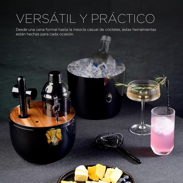 Thumbnail 3 de MasterPRO The Drop - Juego de Coctelería en Acero Inoxidable 🍸