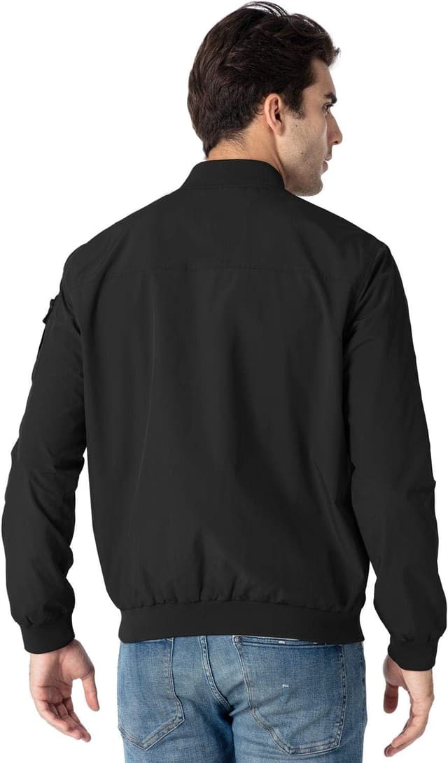 Detalle 2 de Rdruko Men’s Lightweight Bomber Jacket Lightweight Windbreaker (Full-Zip)