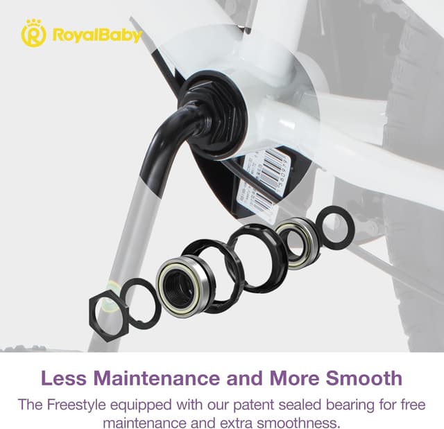 Detalle 1 de RoyalBaby Kids Bike with Dual Handbrake for Beginners (12/14/16/18/20 Inch) for Ages 3–10