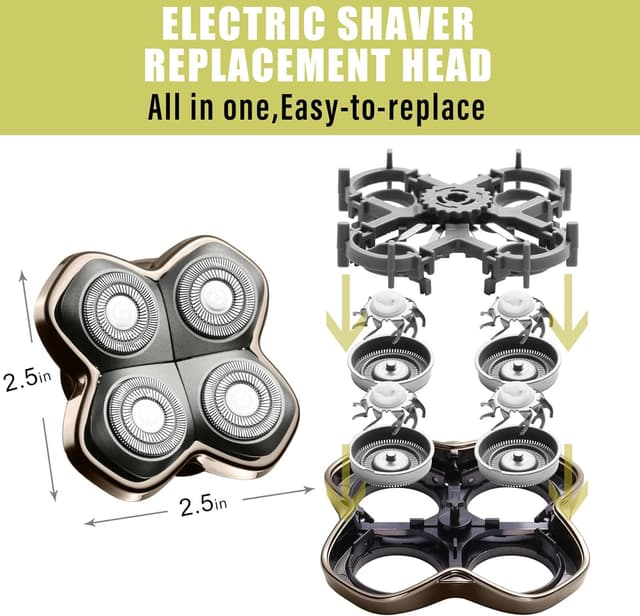 Detalle 2 de Shaver 4-Head Replacement Blade for Skull Pitbull