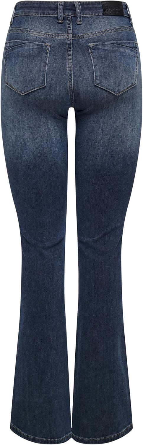 Detalle 2 de ONLY Female Flared-Jeans „ONLBLUSH“ mit Flared Fit für mittlere Taille