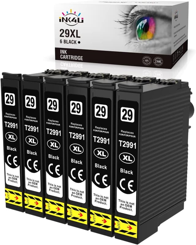 Detalle de INK4U 29XL Nero compatibili per Epson (6 cartucce) Expression Home XP