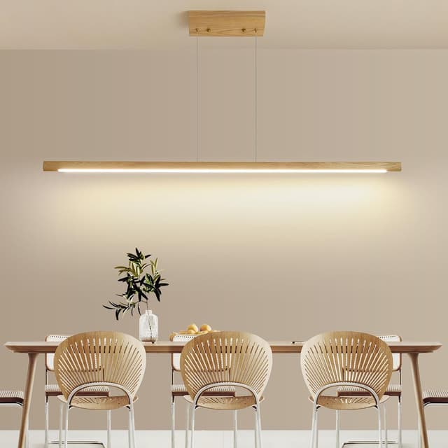 Thumbnail 6 de Mikeru Eschenholz-Pendelleuchte 120 cm dimmbar