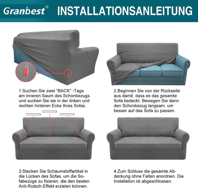 Thumbnail 6 de Granbest copridivano elasticizzato 2 posti