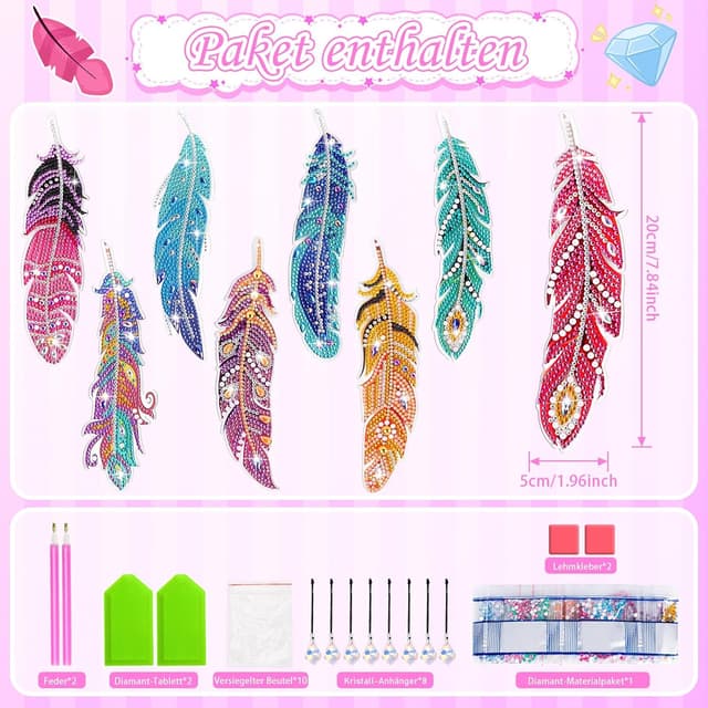 Thumbnail 6 de Diamond Painting Bastelset Kinder ab 6 Jahre