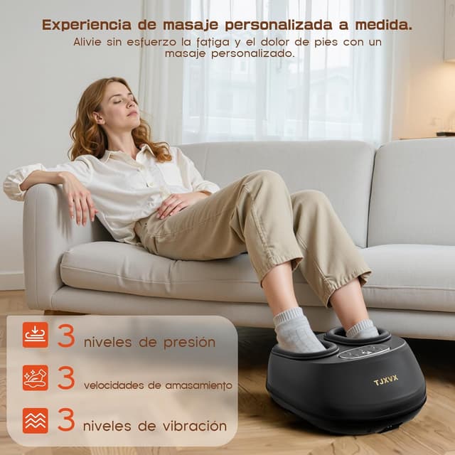 Detalle de Masajeador de pies Shiatsu con calor hasta talla 46