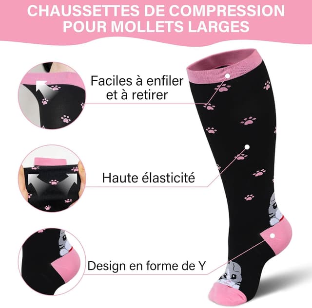 Thumbnail 3 de PUTUO Bas de Contention Grande Taille