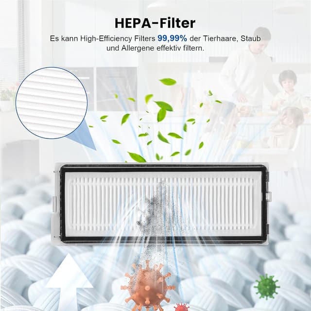 Detalle 2 de 25-teiliges Zubehör-Set für Roborock QV 35A / QV 35S / Qrevo / QR 598 / QR 798 Saugroboter