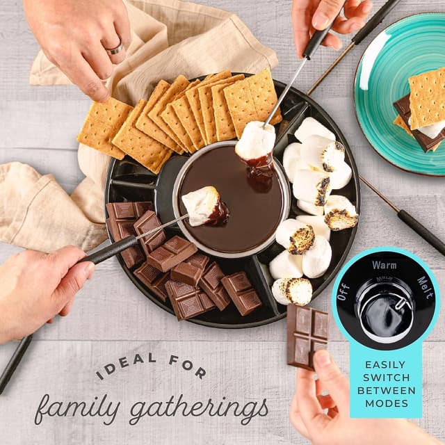 Thumbnail 1 de Kusini Electric Fondue Pot 10oz chocolate đ«