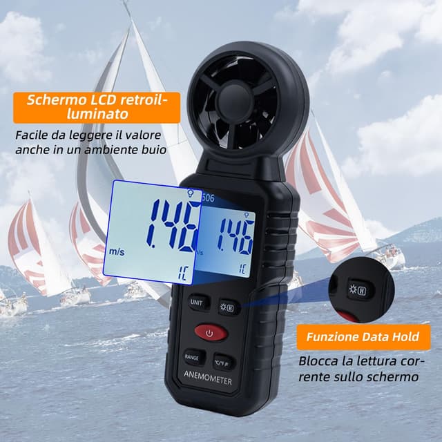 Thumbnail 4 de Mcbazel S8606 Anemometro 3 in 1 📐