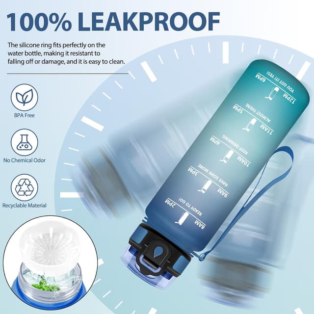 Thumbnail 3 de Mulbijeo Botella 1000ML con lema motivacional