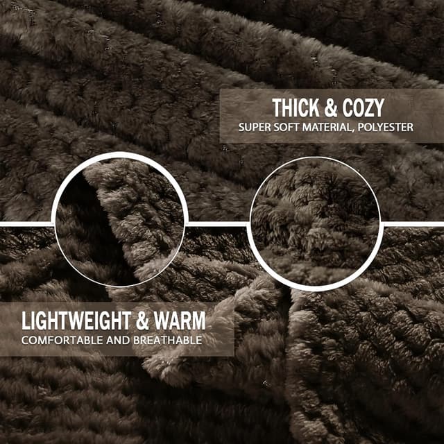 Detalle 1 de Exclusivo Mezcla plaid polaire 130x170