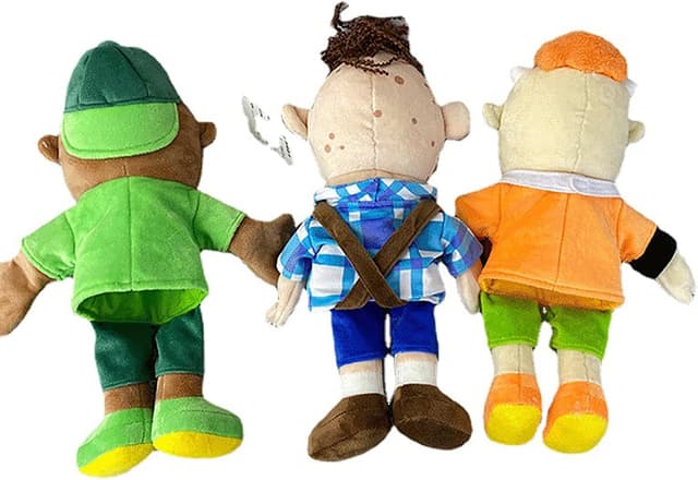 Detalle de Ycxydr Jeffy puppet plush toy – soft hand puppet for kids’ role-play