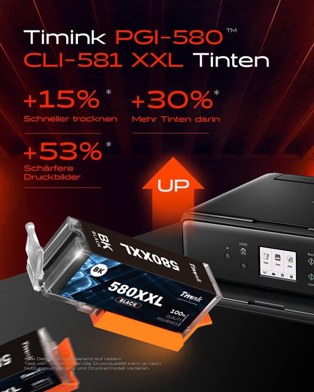 Detalle de Timink PGI-580XXL CLI-581XXL 5 paquetes