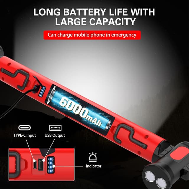 Detalle 2 de ERAY Arbeitsleuchte Echte 3000 lm