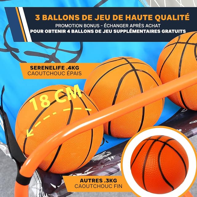 Thumbnail 4 de SereneLife Jeu de Basketball 203 cm