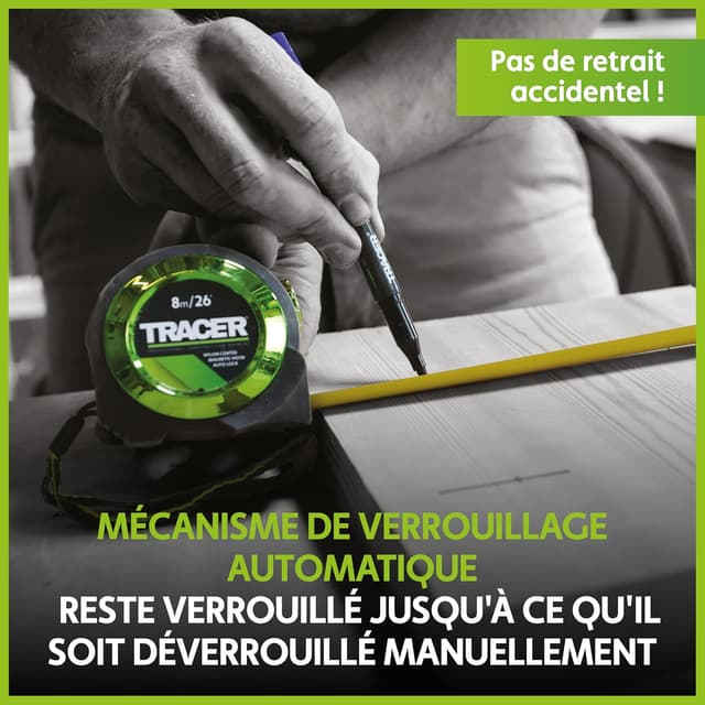 Detalle 2 de TRACER mètre ruban autobloquant 8 m