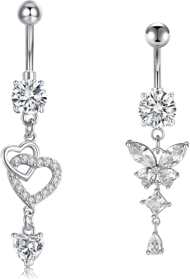 Thumbnail 1 de Longita 10mm Dangly Belly Button Bars