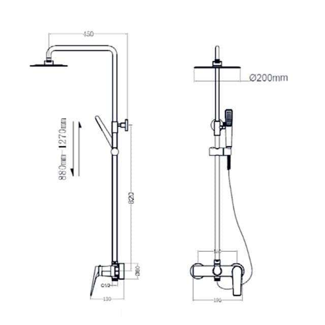 Thumbnail 2 de Imex Products Conjunto de ducha monomando
