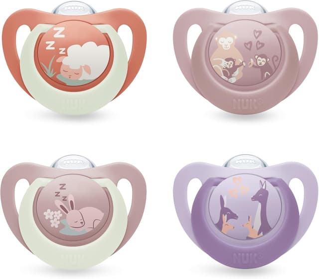 Thumbnail 3 de NUK Star Day & Night 6–18 Months baby dummy