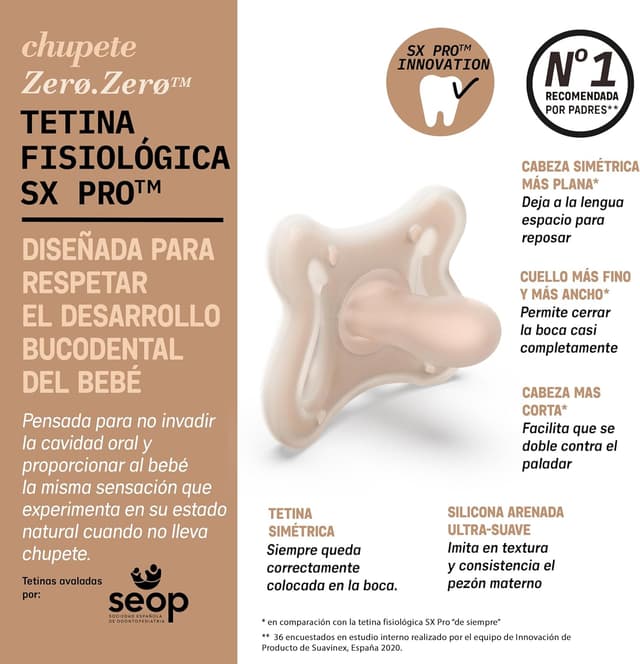 Thumbnail 3 de Suavinex Zero Zero Chupete Recién Nacido 🍼 Hipoalergénico