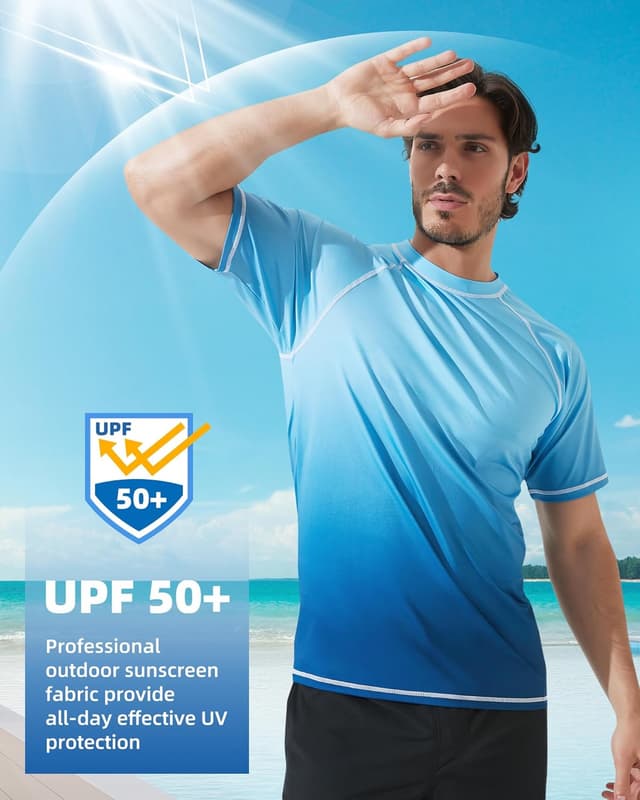 Detalle de Arcweg rashguard mare surf uomo UV UPF 50+