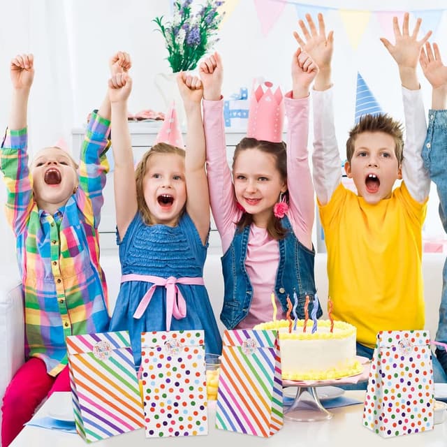 Thumbnail 6 de Flintronic 18 Papiertüten für Kindergeburtstag (24 x 13 x 8 cm) inkl. Aufkleber