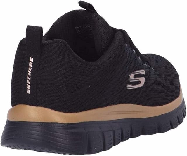 Thumbnail 6 de Skechers Graceful Get Connected: Zapatillas Mujer Negro/Rosa/Oro