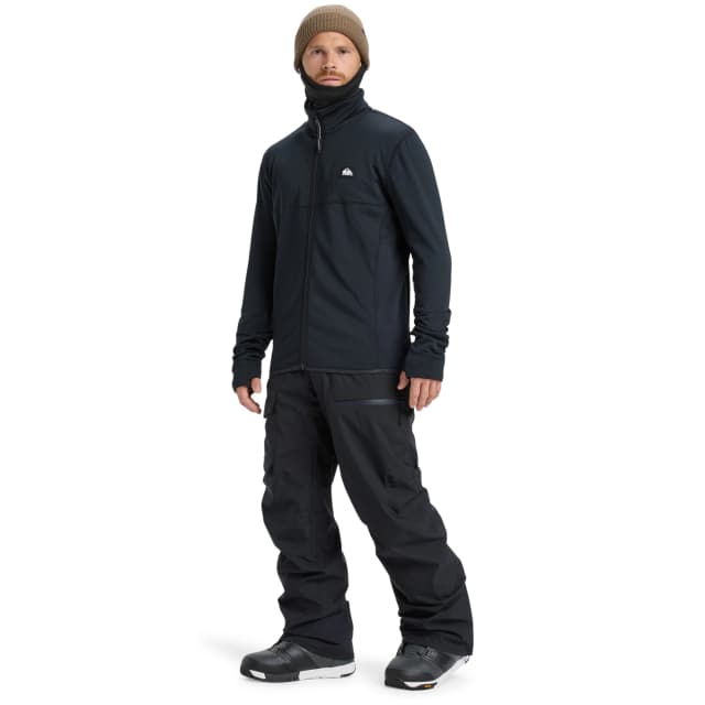 Detalle de Quiksilver Steep Point: forro polar de hombre con Warmflight y cremaller a