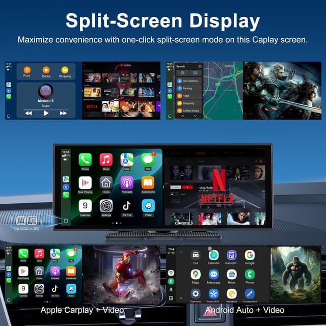 Detalle 2 de 11" CarPlay Screen Wireless Car Stereo