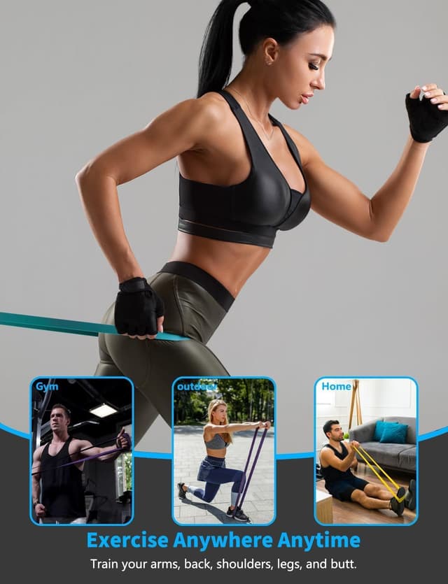 Thumbnail 6 de Vexloria Resistance Bands 5-level set 🏋️♀