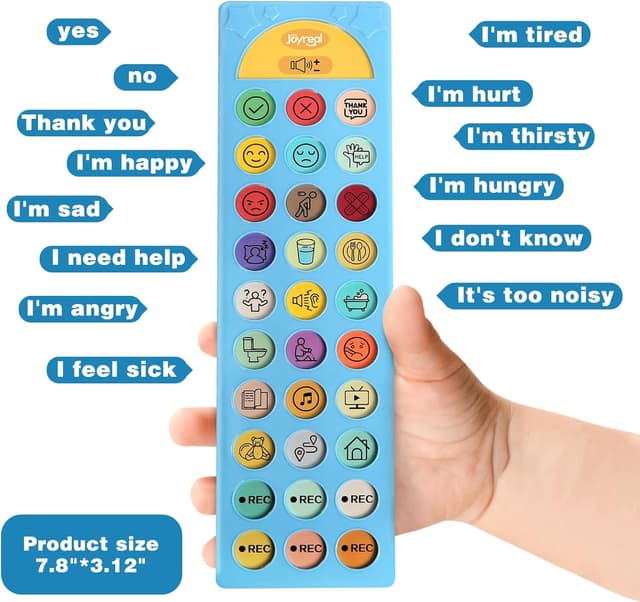 Detalle de AAC communication device 24 talking buttons