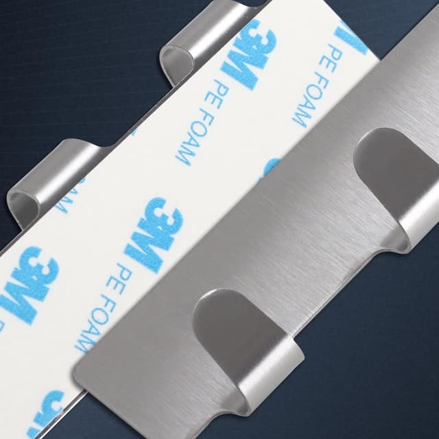 Thumbnail 2 de RICOO MH020-2 Hakenleiste mit 3 Edelstahlhaken 2er Set