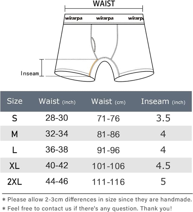 Detalle de wirarpa 4er-Pack Herren-Boxershorts aus Baumwolle mit Stretch und Eingriff