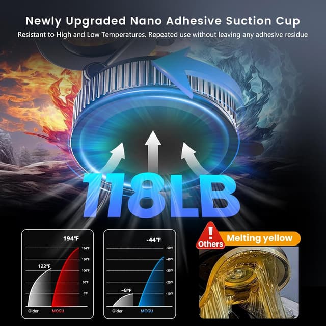 Thumbnail 3 de MOGU Car Phone Holder Magnetic 360° for iPhone