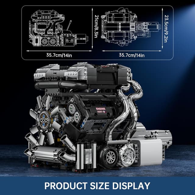 Detalle 2 de Mould King 10201 W16 Motor 2024 Teile đź§©