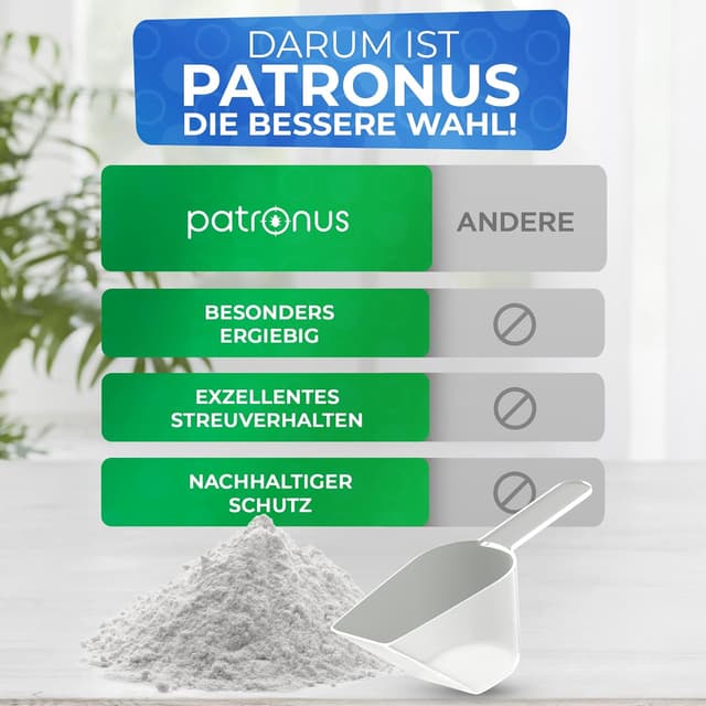 Thumbnail 6 de Patronus Biotonnenpulver gegen Maden und Geruch – 2,5 kg Vorteilspack für Mülltonne & Biotonne