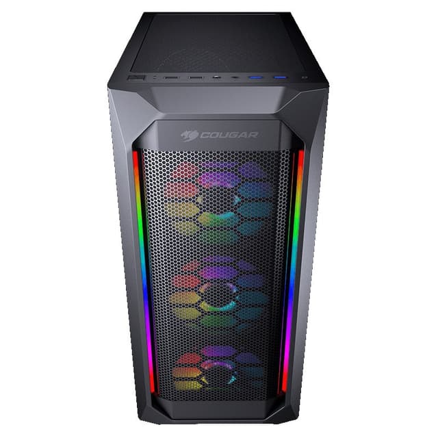 Detalle de Cougar MX410 Mesh-G RGB: Caja Templada con USB 3.1 🖥