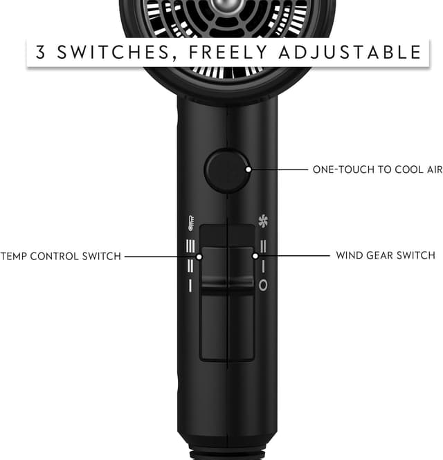 Detalle de AINA Hair Dryer Turbo Heat 1600W