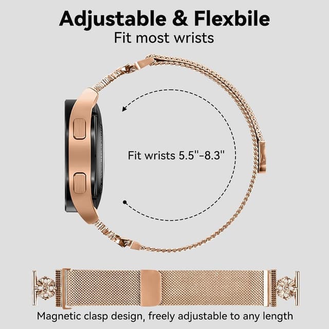 Detalle 2 de Aceyoon Magnetic Milanese Strap 20mm