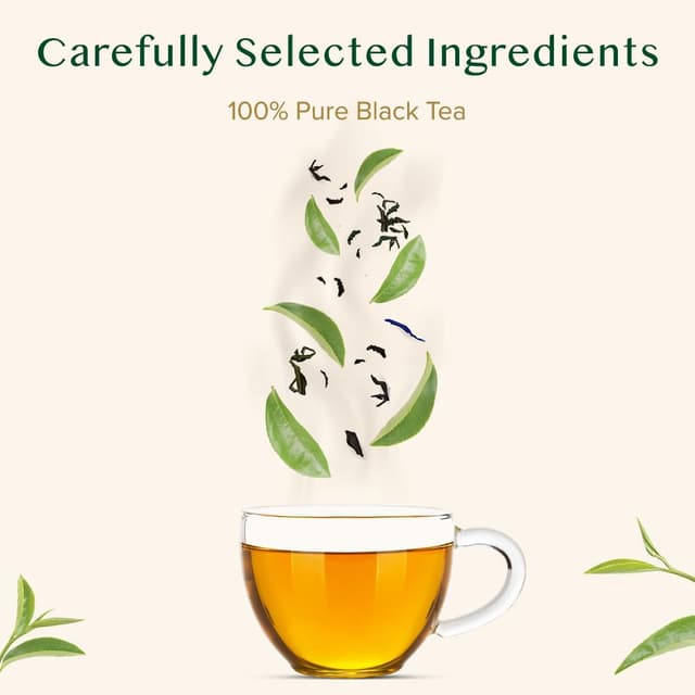 Detalle 2 de VAHDAM First Flush Darjeeling schwarzer Tee – 100 g, First Flush aus Indien