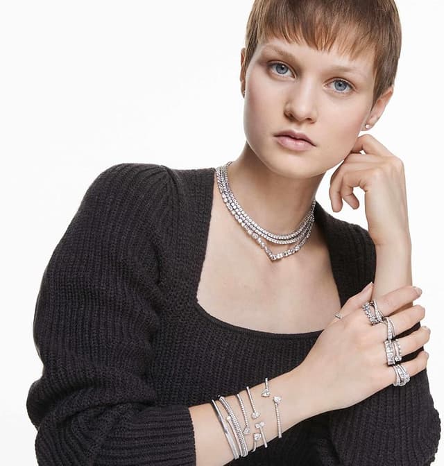 Thumbnail 5 de Swarovski Twist Wrap anillo blanco Talla mixas 1 unidad