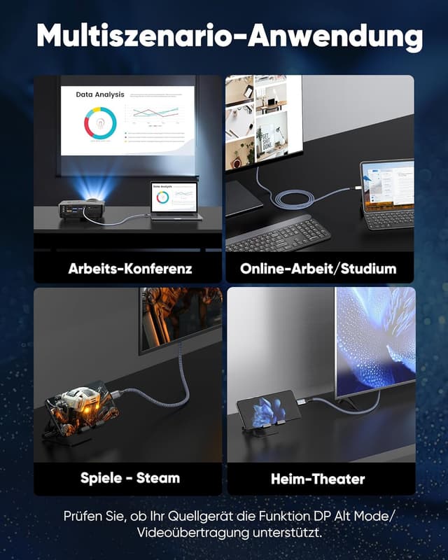 Thumbnail 6 de Highwings USB C auf HDMI 4K@60Hz 1.8M