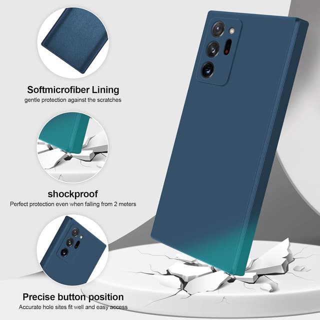 Thumbnail 1 de GiiYoon Hülle für Samsung Galaxy Note 20 Ultra 5G – Liquid Silicone Case in Blau