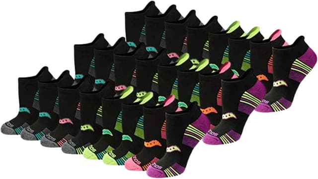 Imagen de Saucony RunDry Performance Heel Tab Socks, 16 Pairs en OfertitasTOP