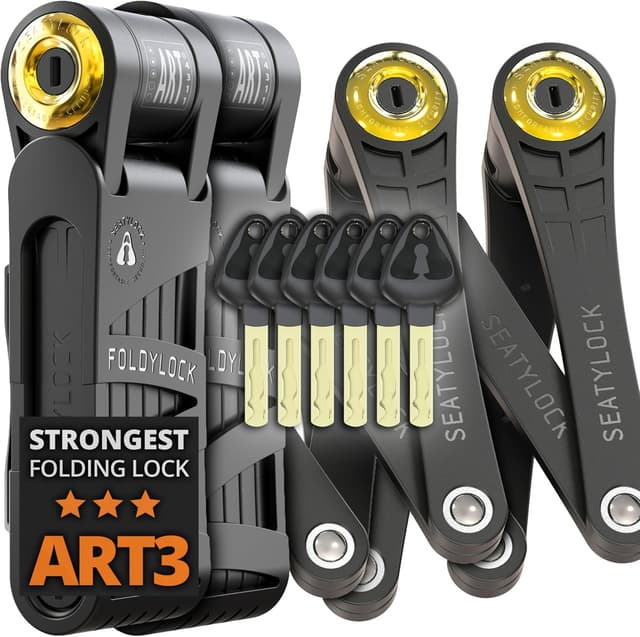 Thumbnail 6 de Seatylock FoldyLock Mini Duo ant ivol pliable 2 chaînes pour vélo et trottinette électrique, 75 cm