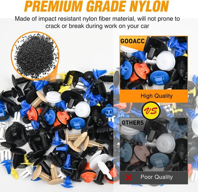 Detalle de GOOACC 975-Piece Car Push Retainer Clips & Auto Fasteners Assortment